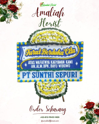Papan Bunga Duka di Daha Utara